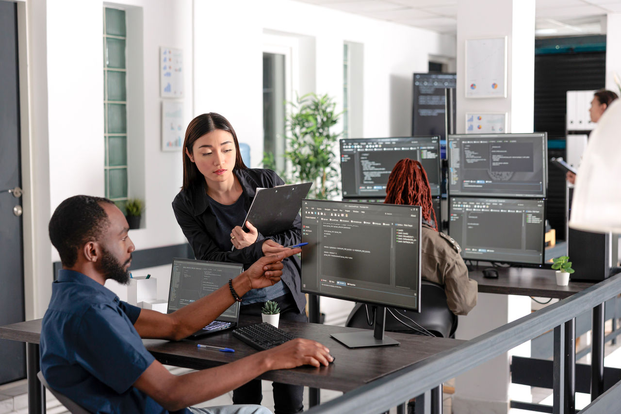 Web developer testing Agentic AI with coworker